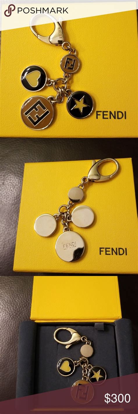 fendi fur charm key fob|fendi keychains for sale.